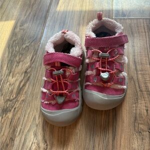 Keen Kids Pink and Gray Sneakers